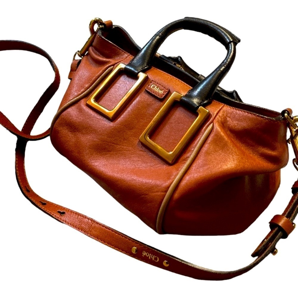 Authentic CHLOE Cognac Mini Ethel 2-Way - Picture 15 of 15